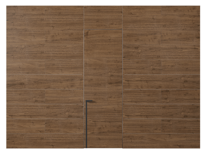 Панели для отделки стен Панель Шпон с эффектом NaturWood. Цвет Орех умбра матовый. Материал Шпон Naturwood. Коллекция Шпон с эффектом NaturWood. Картинка.