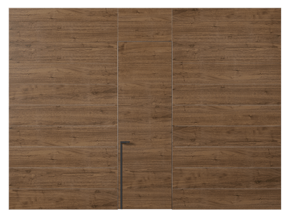 Панели для отделки стен Панель Шпон с эффектом NaturWood. Цвет Орех умбра матовый. Материал Шпон Naturwood. Коллекция Шпон с эффектом NaturWood. Картинка.